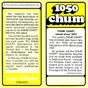1050 Chum Charts